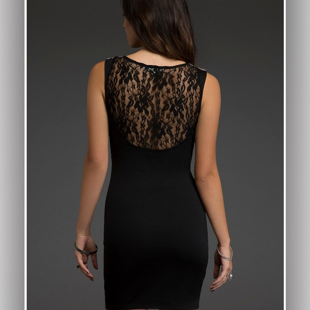 Lace Print Tank Dress - Juniors - Picture 3 of 4